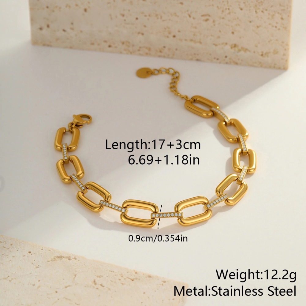 Valentine's Gift Elegant Tarnish Free CZ Heart Bracelets