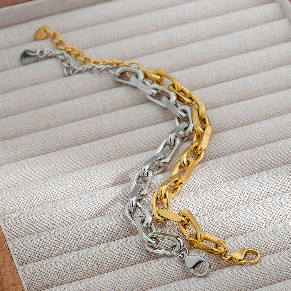 IVIAPRO Tarnish Free Jewelry Link Chain Bracelets