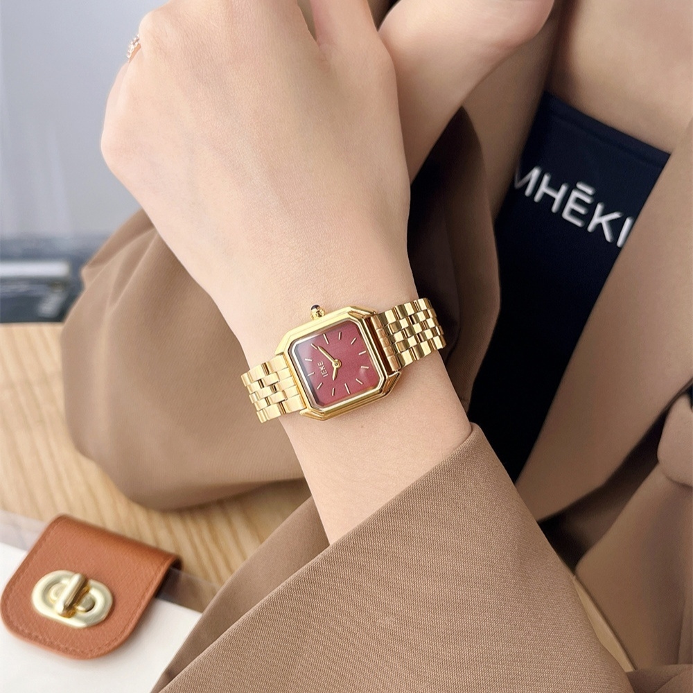 Retro Ankola Red Disc Quartz Watches