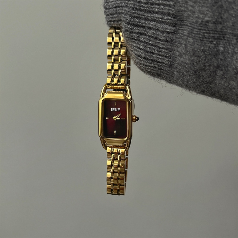 Retro Ankola Red Disc Quartz Watches