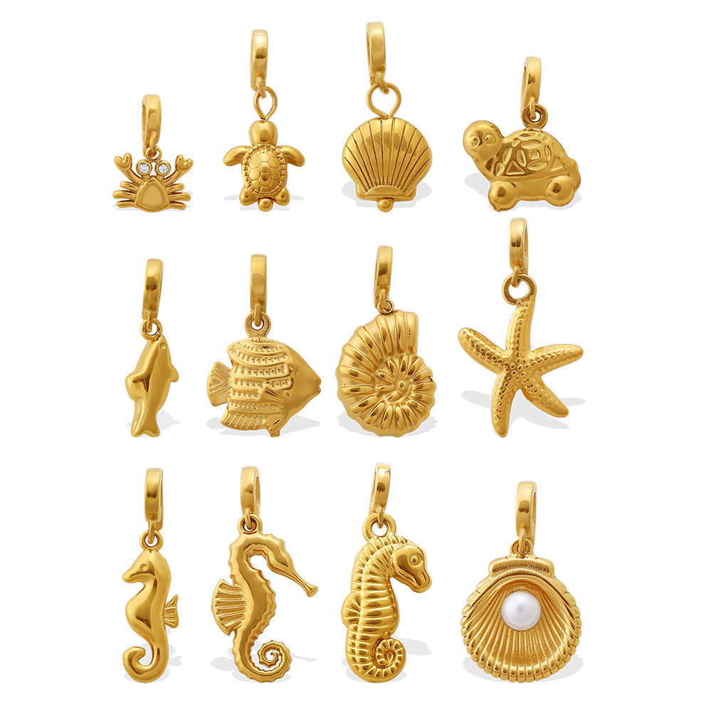 Ocean Series Jewelry Accessories Starfish Turtle Crab Shell Seahorse Bikini Charms