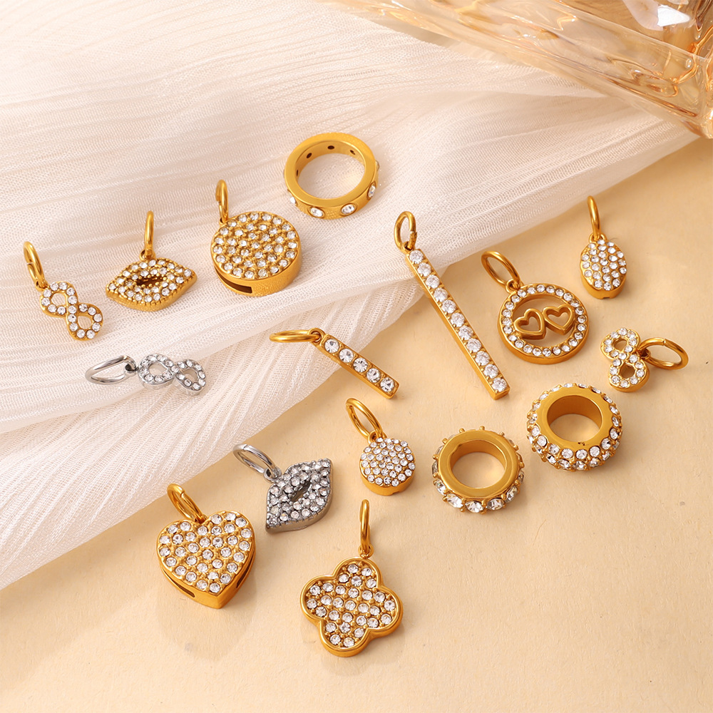 Hot Selling Jewelry DIY Accessories CZ Geometric Charms Pendants