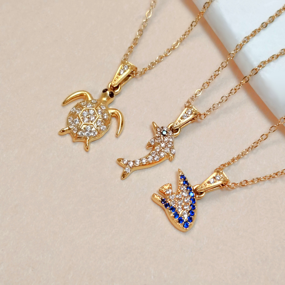 Hot Selling Jewelry DIY Accessories CZ Ocean Series Pendants