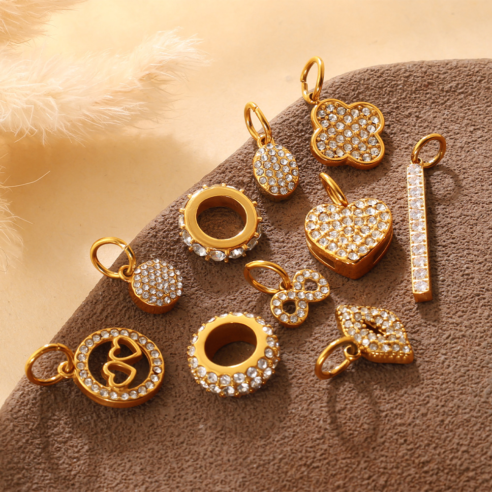 Hot Selling Jewelry DIY Accessories CZ Geometric Charms Pendants
