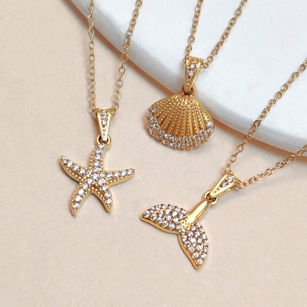 Hot Selling Jewelry DIY Accessories CZ Ocean Series Pendants