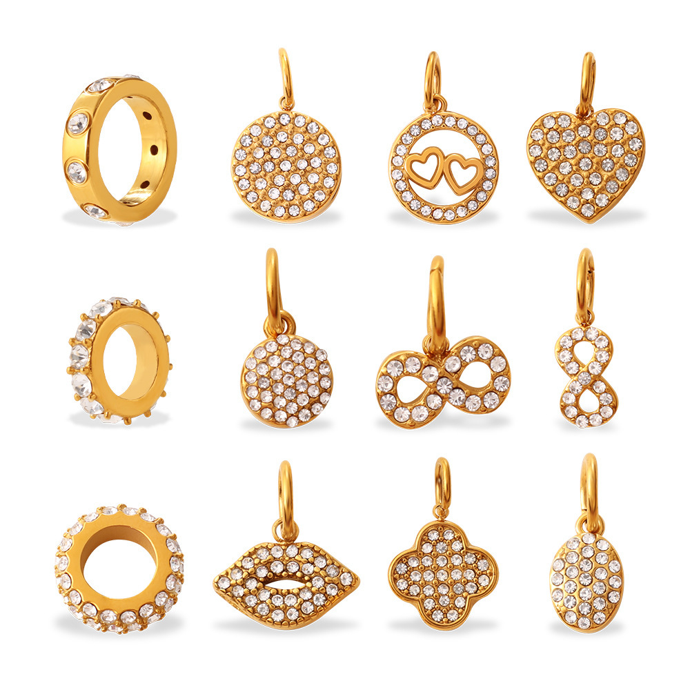 Hot Selling Jewelry DIY Accessories CZ Geometric Charms Pendants
