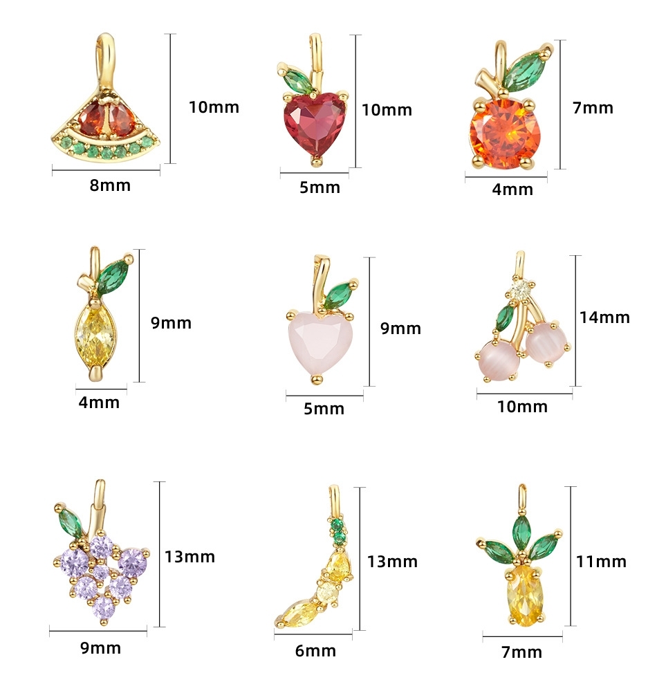 Hot Selling Fruit Hoop Earrings