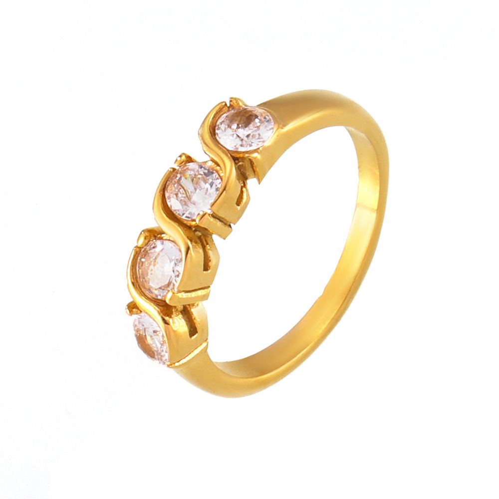 New Arrival Geometric Zircon Rings