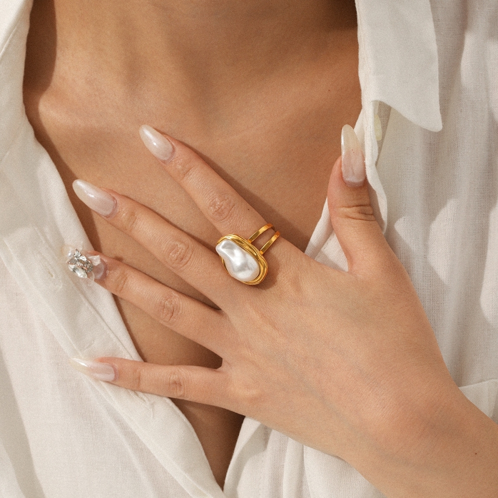 Hot Selling Jewelry Set Baroque Pearl Ring