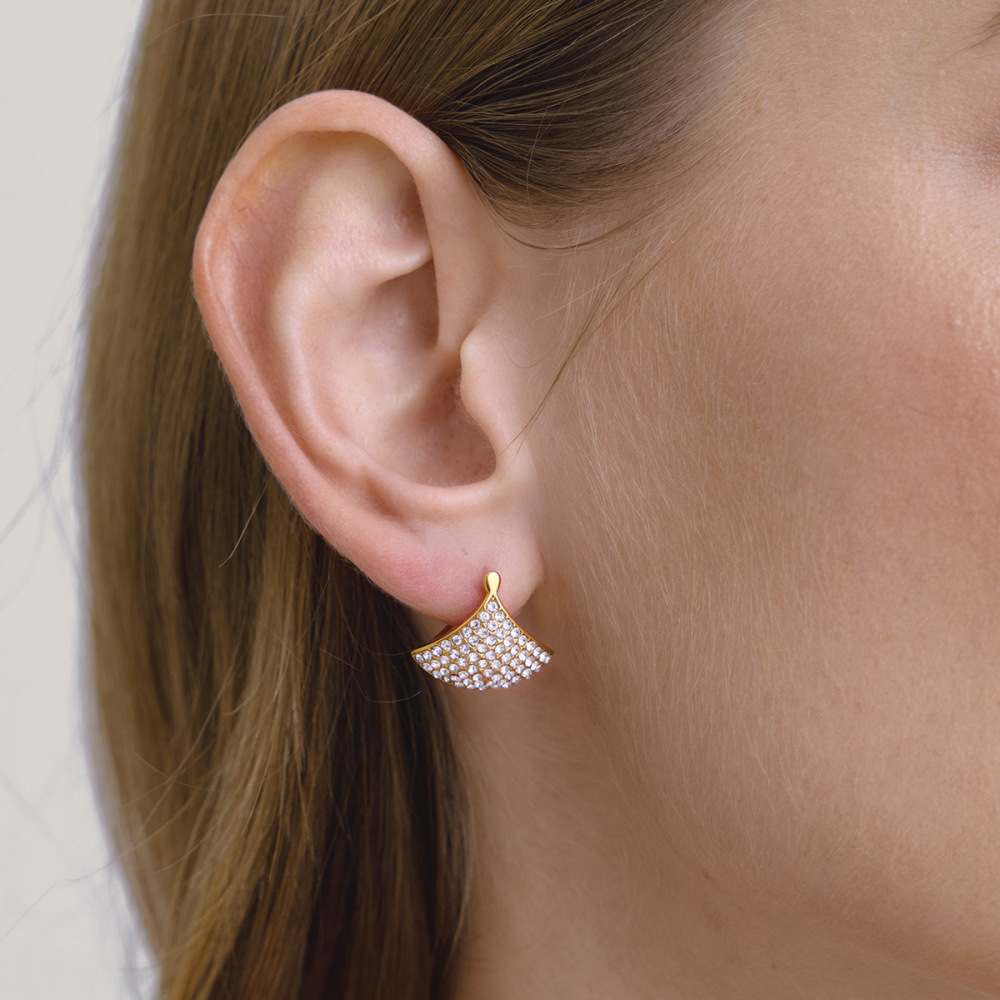 New Stainless Steel Hypoallergenic Geometric CZ Small Hoop Earrings