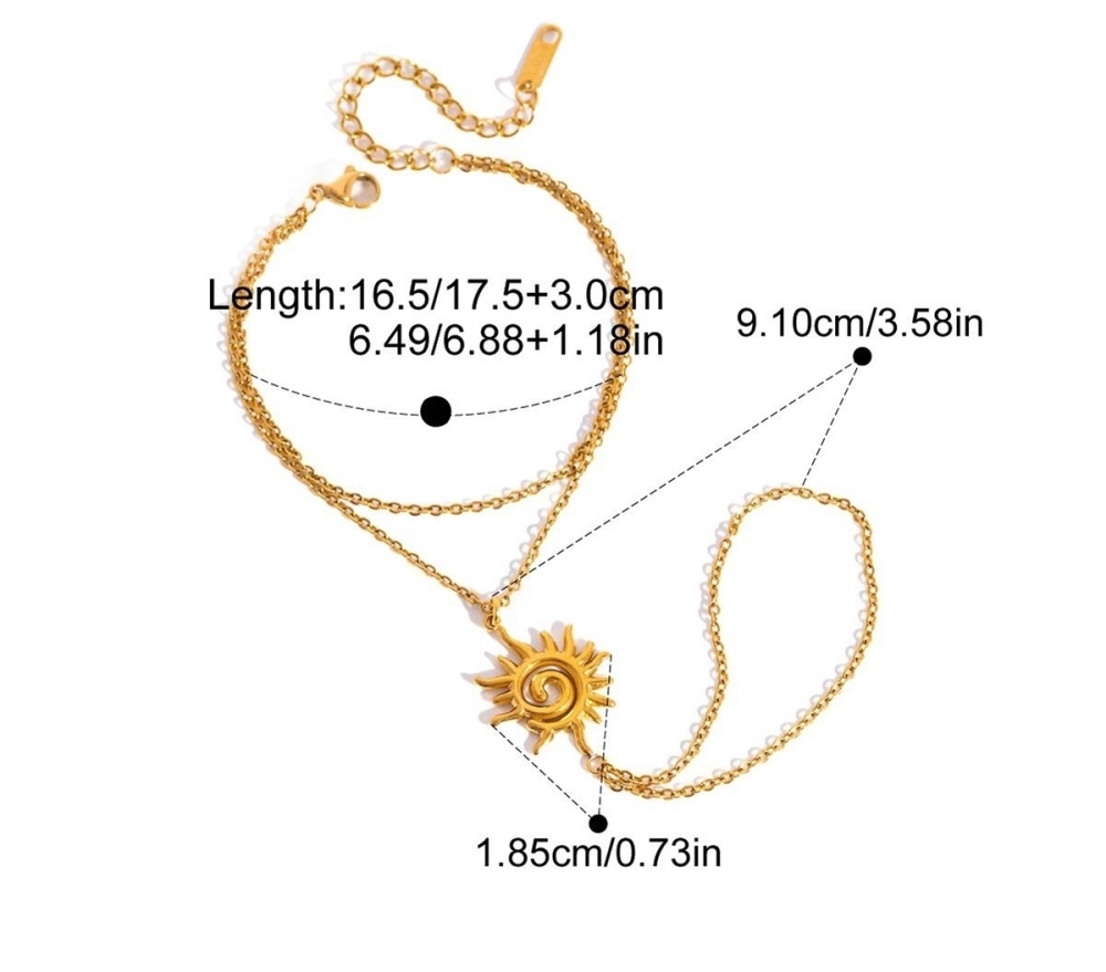 New Stainless Steel Hand Chain Sun Shaped Finger Bracelet
