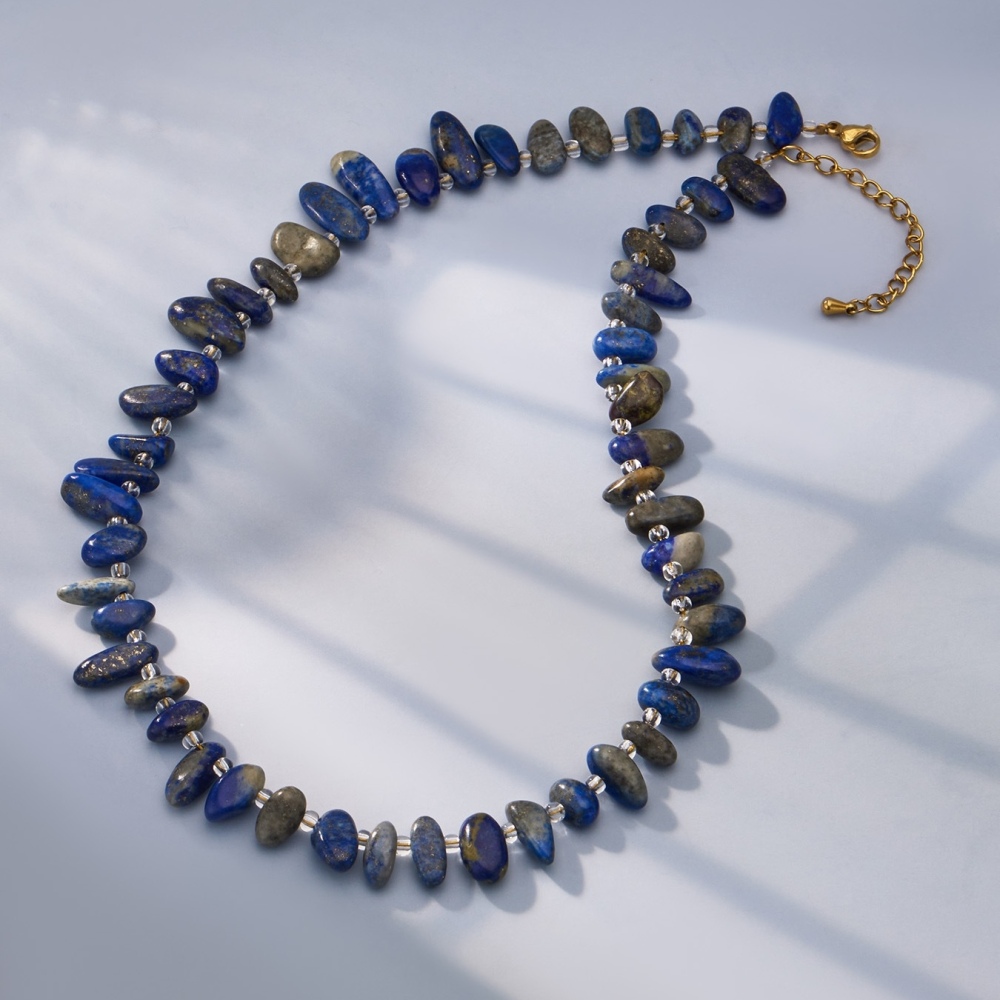 IVIAPRO Beads Jewelry Waterproof Multi Color Natural Stones Beaded Necklaces