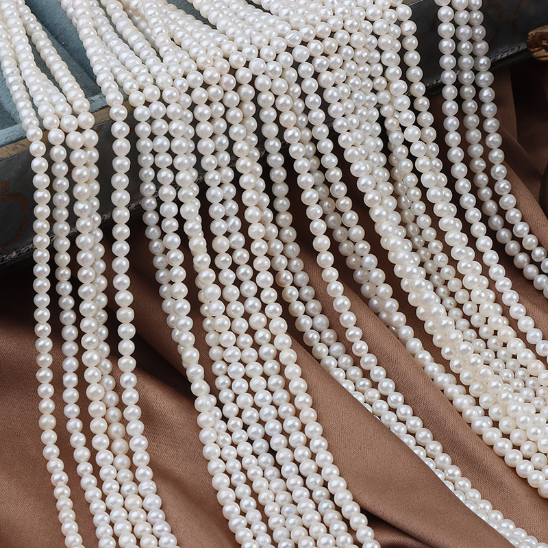 Natural Freshwater Pearl Loose Pearl Strands for Jewelry Making