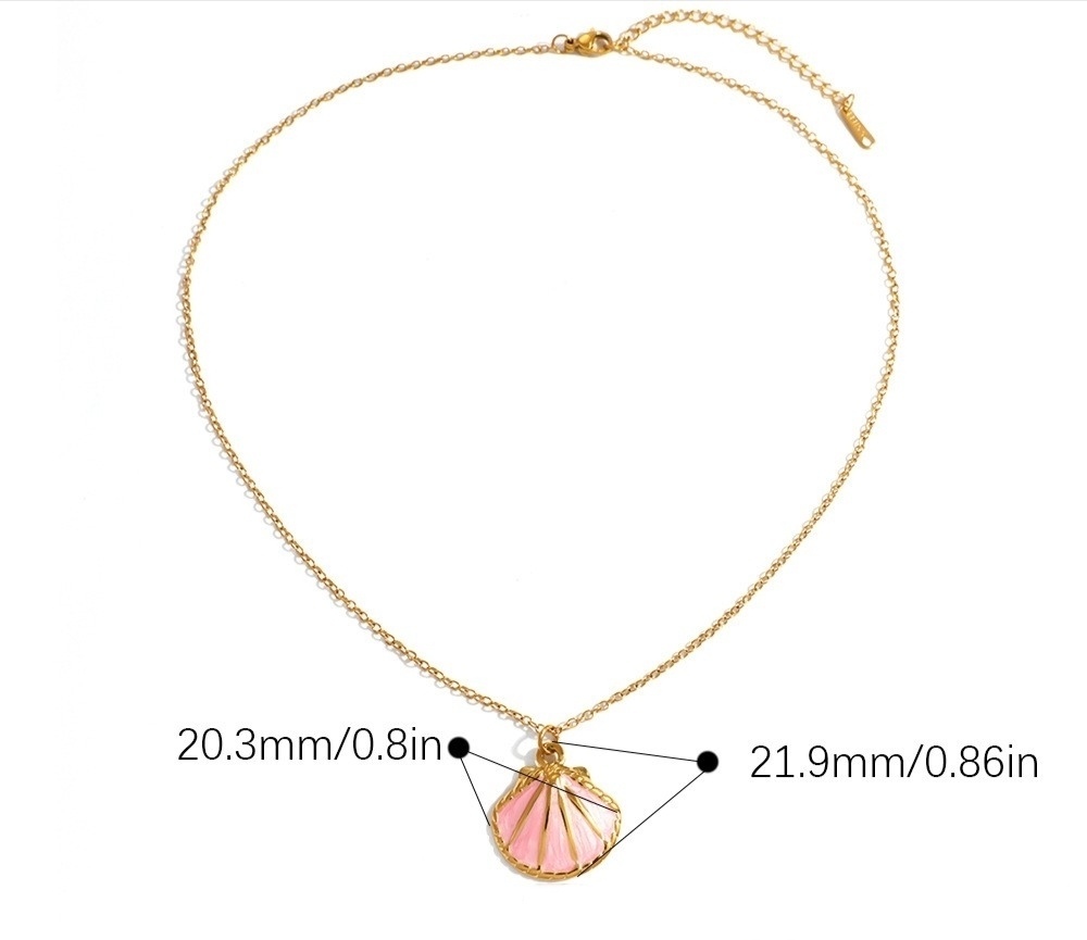 IVIAPRO Jewelry Ocean Beach Series Waterproof Colorful Shell Pendant Necklace