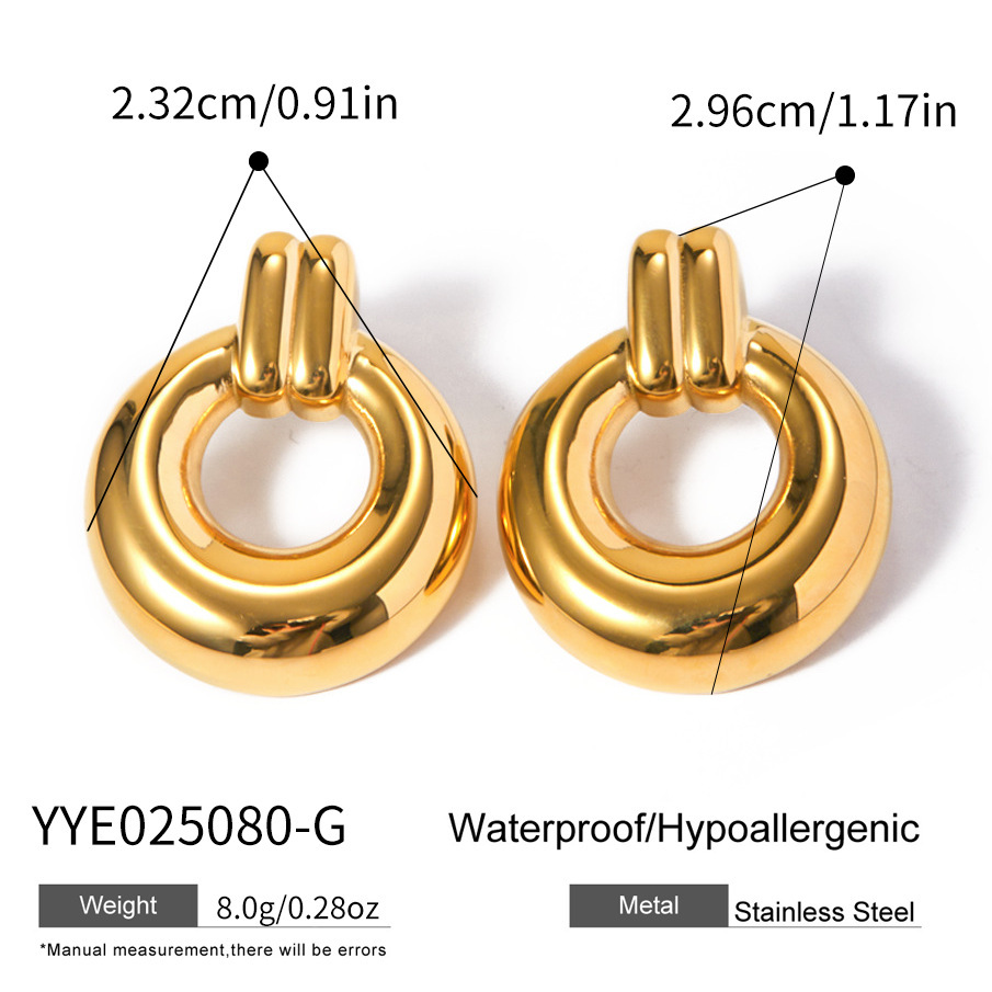 IVIAPRO Jewelry Waterproof Geometric Stud Earrings