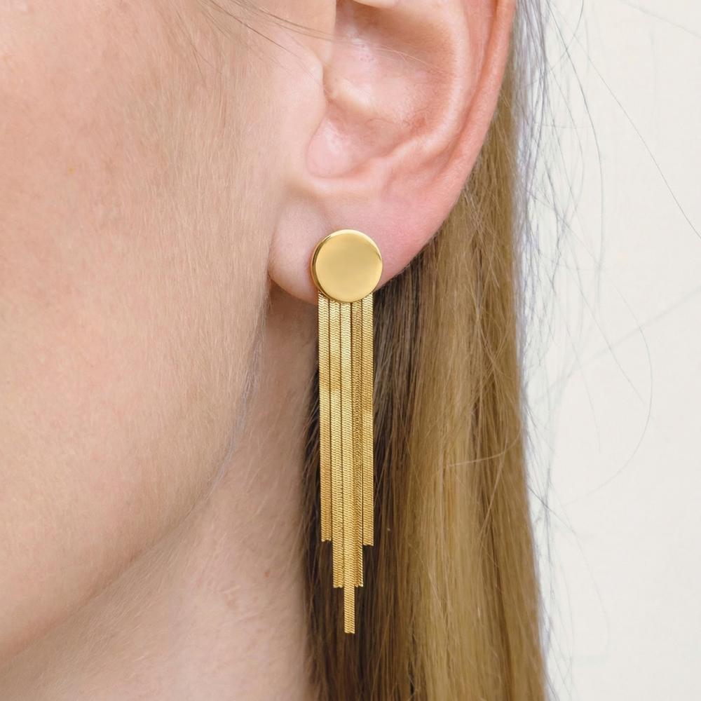 IVIAPRO Jewelry Waterproof Tassel Long Earrings