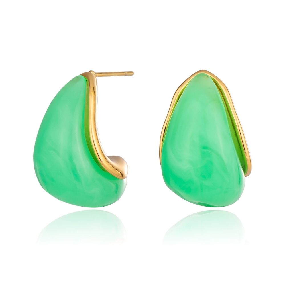 IVIAPRO Jewelry Waterproof Resin Water Drop Stud Earrings