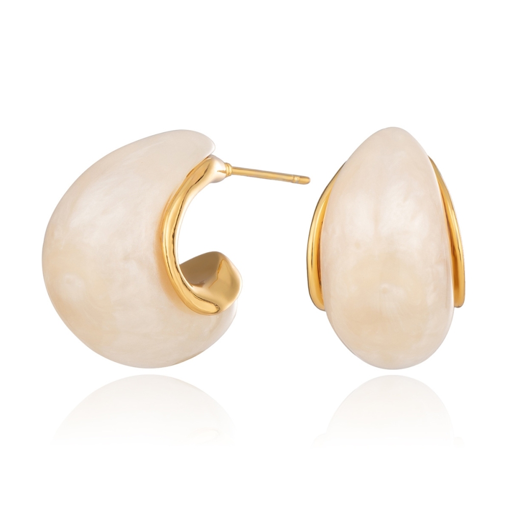 IVIAPRO Jewelry Waterproof Resin Water Drop Stud Earrings