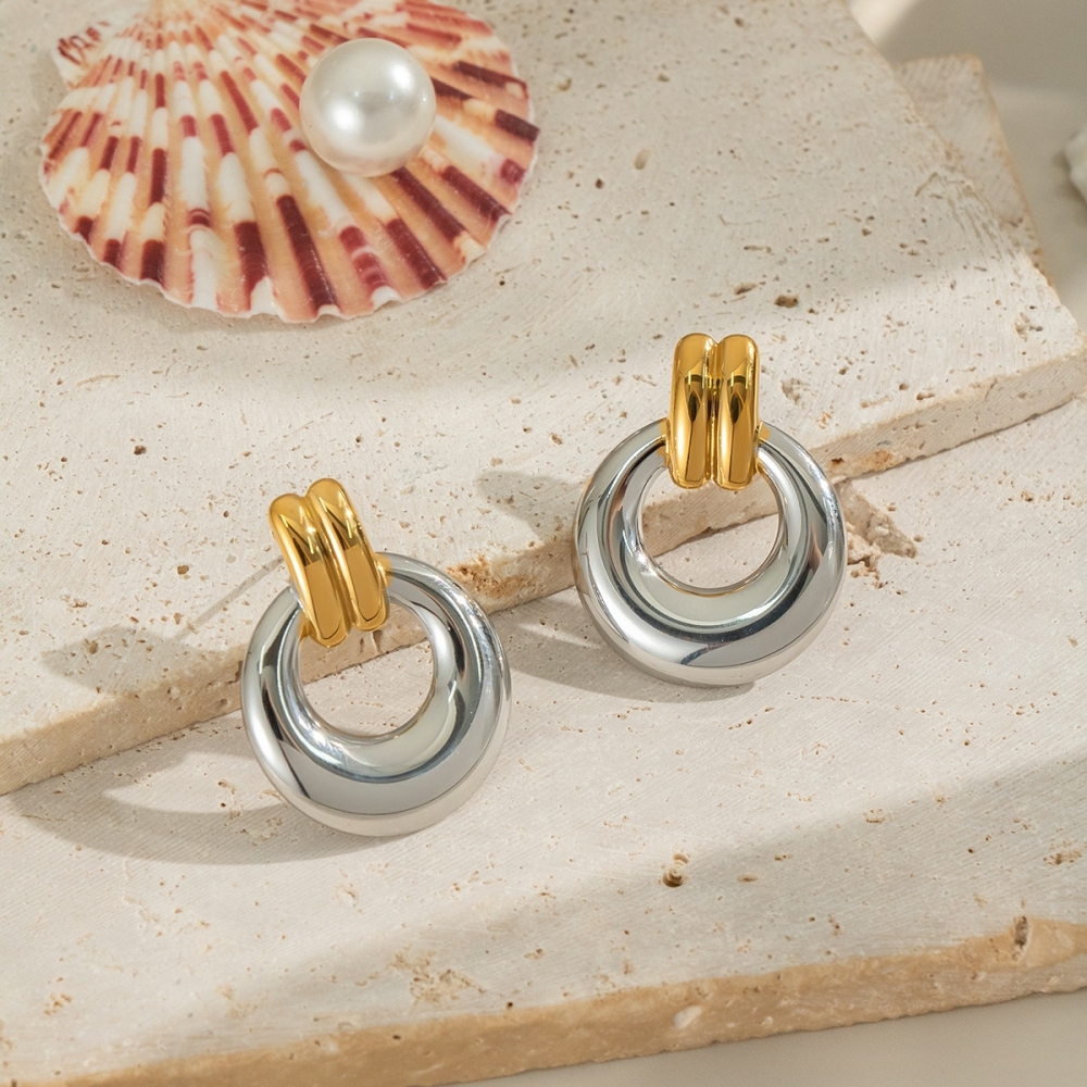 IVIAPRO Jewelry Waterproof Geometric Stud Earrings