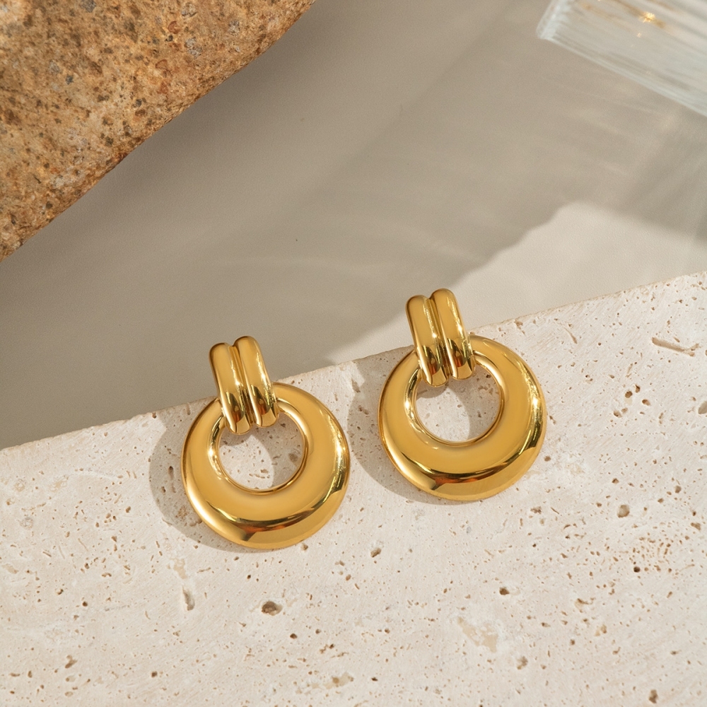 IVIAPRO Jewelry Waterproof Geometric Stud Earrings