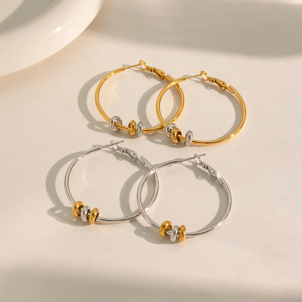 Wholesale Waterproof Stainless Steel Water Drop Shaped CZ Drop Earrings