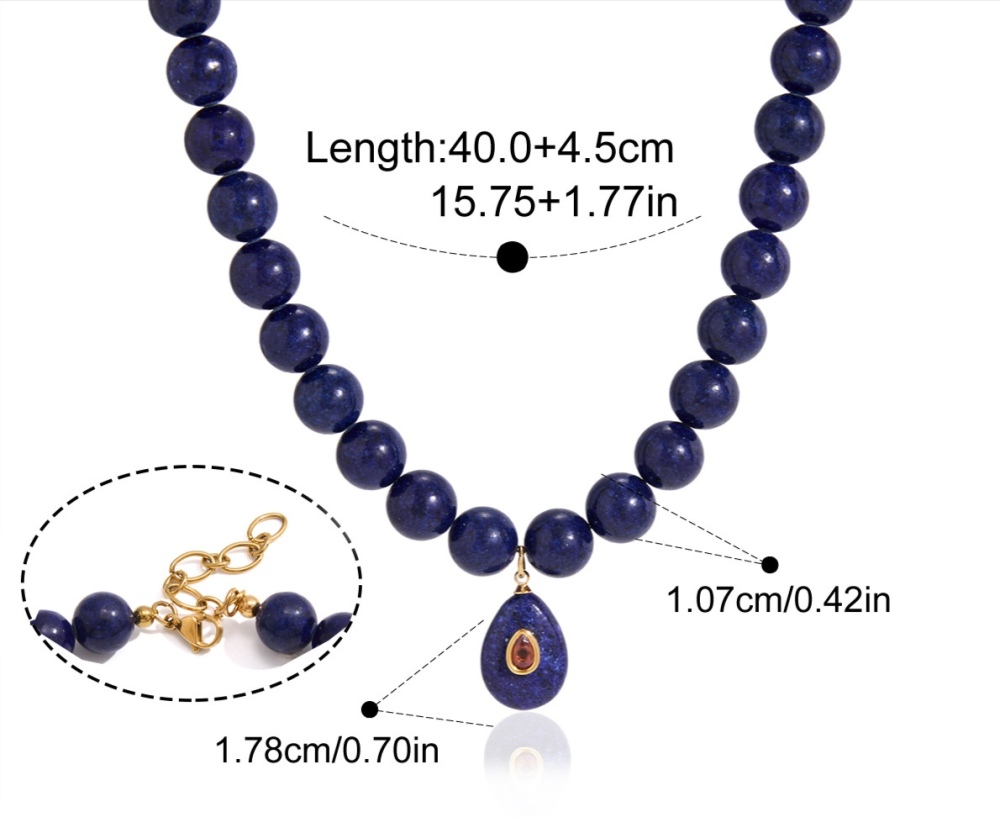 New Beads Jewelry Natural Colorful Stones Crystal Beaded Pendant Necklace Wholesale