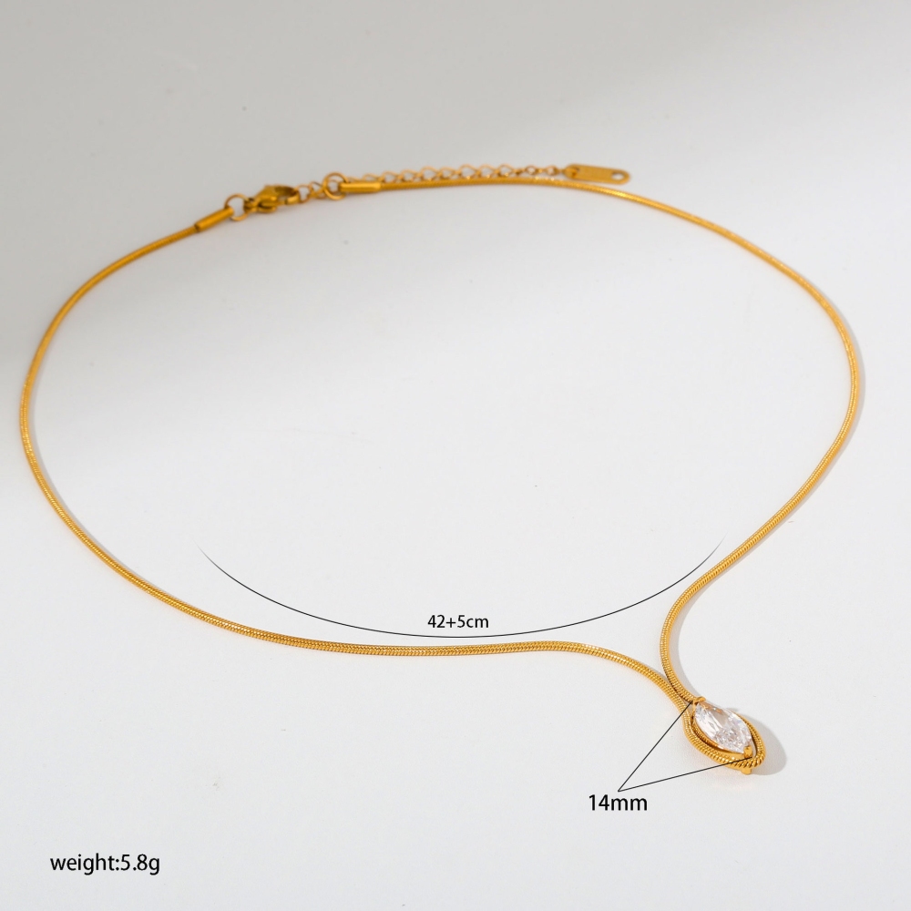 Fashion Jewelry Wholesale Stainless Steel Tarnish Free Boho Snake Head Y-Shaped Long Necklace