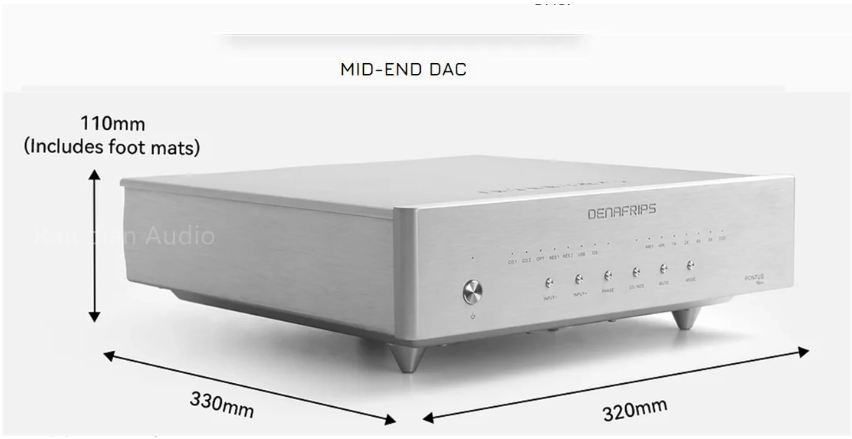 Denafrips New PONTUS 15TH DAC Digital Audio R2R DAC Difascia Alta True Balance, Fibra Ottica, USB I2S, AES,Coaxial, RCA + XLR