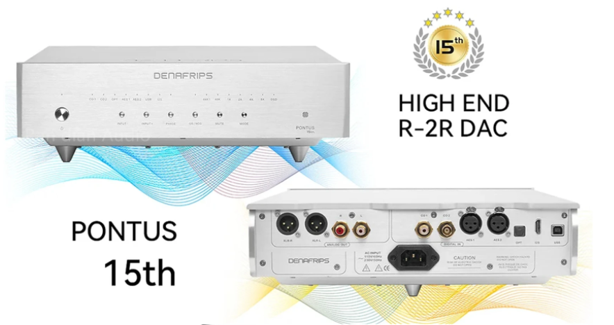Denafrips New PONTUS 15TH DAC Digital Audio R2R DAC Difascia Alta True Balance, Fibra Ottica, USB I2S, AES,Coaxial, RCA + XLR