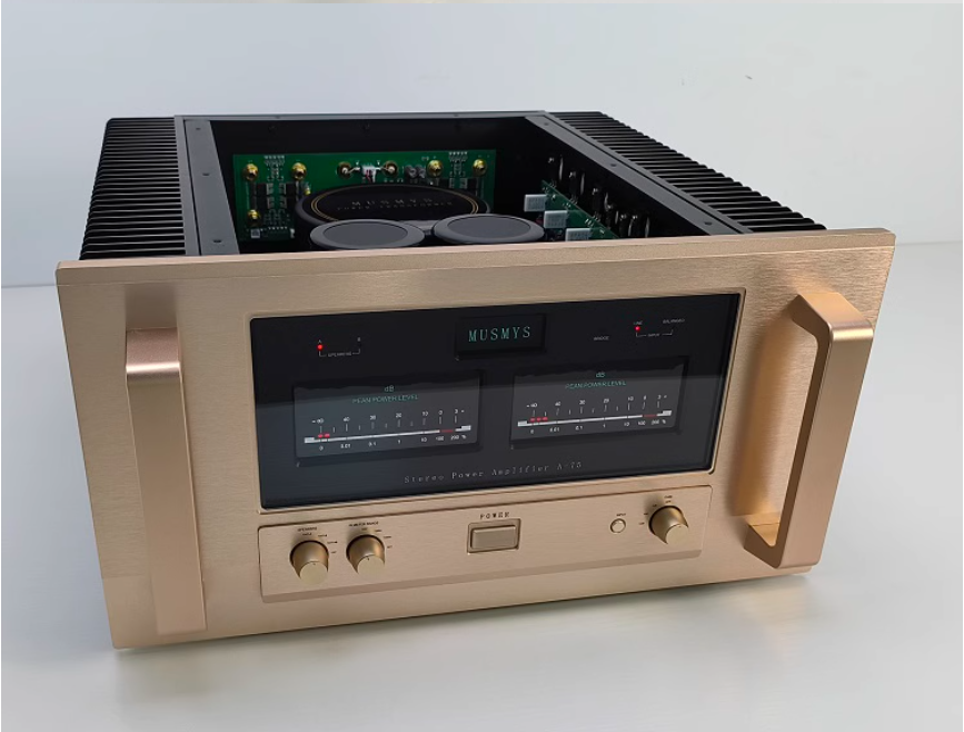 MUSMYS A75 Pure Class A 120W*2 4ohm HIFI Power Amplifier 12 Field Effect Power Transistors PK AccuphaseA-75