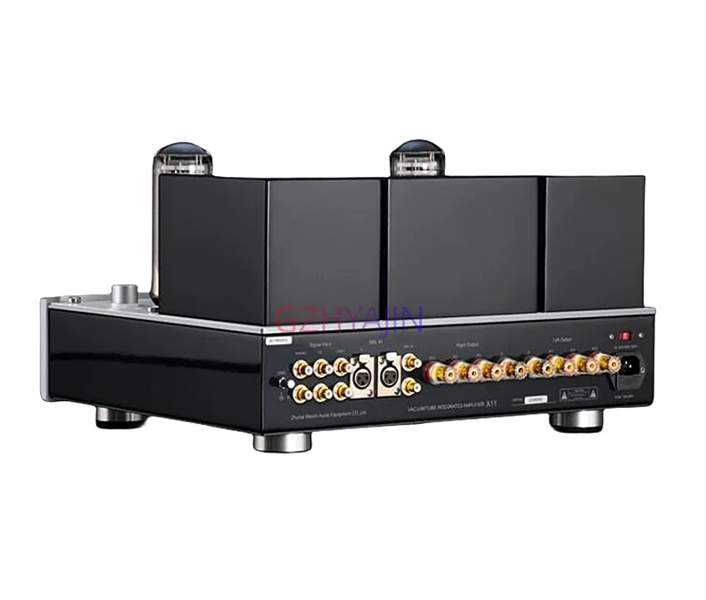 MUZISHARE X11 6L6 Push 845 Class A Vacuum Tube Power Amplifier HIFI Power Amp 4Ω/8Ω/16Ω28W+28W 115V/230V ± 5% (50Hz)