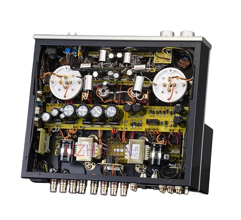 MUZISHARE X11 6L6 Push 845 Class A Vacuum Tube Power Amplifier HIFI Power Amp 4Ω/8Ω/16Ω28W+28W 115V/230V ± 5% (50Hz)
