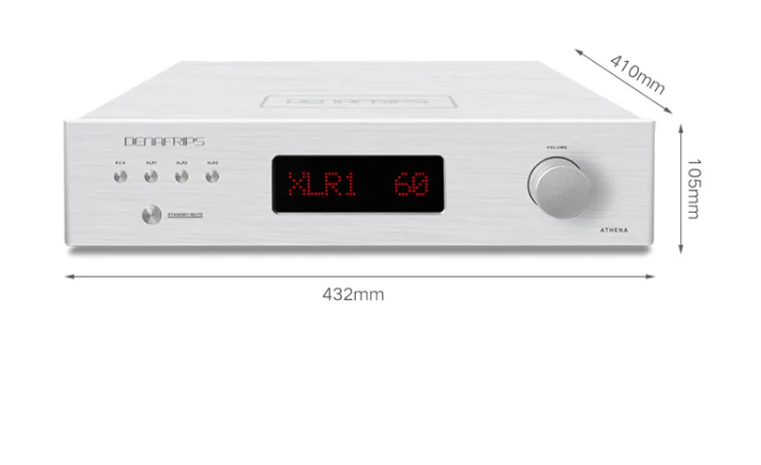 DENAFRIPS ATHENA 12th Pure Class A Preamplifier,Fully Balanced And Discrete Preamp Input Impedance 12.2kΩ Output Impedance 200 Ω