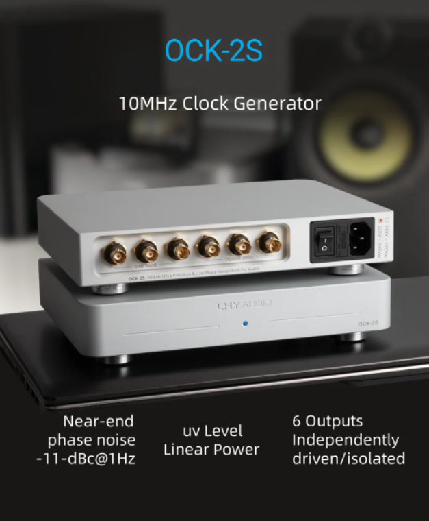LHY AUDIO OCK-2S 10MHz SC cut OCXO high-precision ultra-low phase noise constant temperature clock crystal oscillato