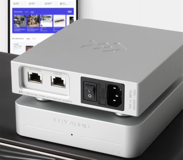 LHY  Audio EFI  dedicated optoelectronic isolator network signal noise purification filtering linear power supply 1000/100/10 Mbps