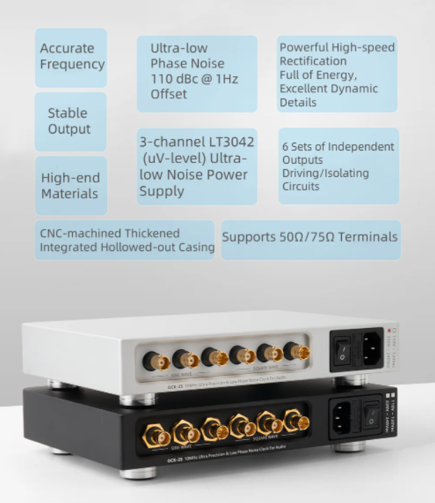 LHY AUDIO OCK-2S 10MHz SC cut OCXO high-precision ultra-low phase noise constant temperature clock crystal oscillato