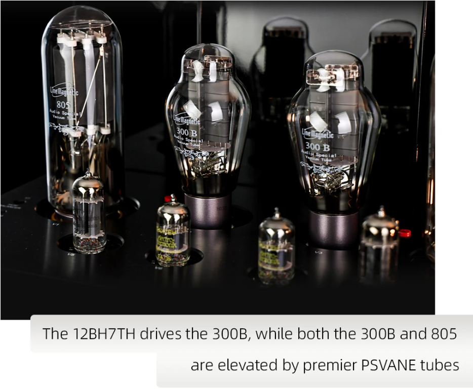 Line Magnetic LM-508IA PLUS Single-Ended Class A 50W+50W HIFI Integrated Amplifier 300B+805 Vacuum Tube Amplifier