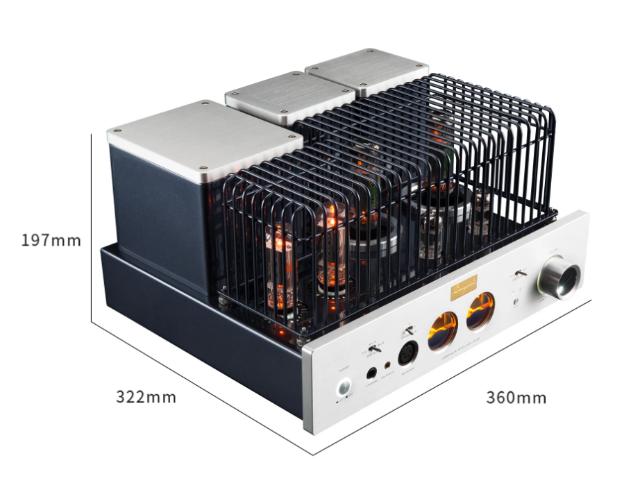 HA-6A HIEND Tube Headphone/Earphone Amplifier with 4.4mm, 6.35mm and XLR Phone Output. EL34/KT88 Switchable