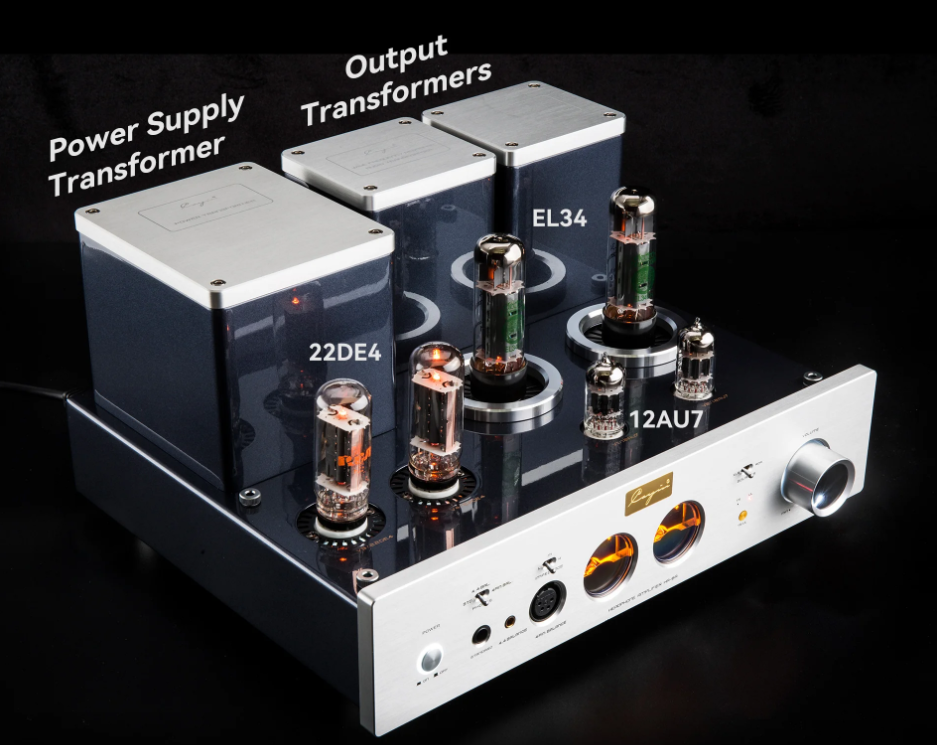 HA-6A HIEND Tube Headphone/Earphone Amplifier with 4.4mm, 6.35mm and XLR Phone Output. EL34/KT88 Switchable