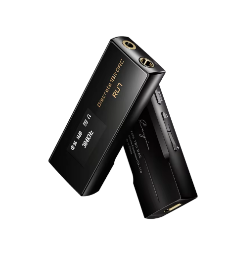 Cayin RU7 Full Balanced Resistor Networks Discrete 1-Bit DAC Dongle Amplifier with Customized Leather Case