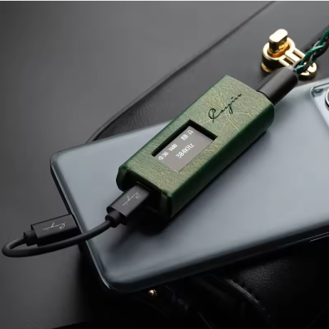 Cayin RU7 Full Balanced Resistor Networks Discrete 1-Bit DAC Dongle Amplifier with Customized Leather Case