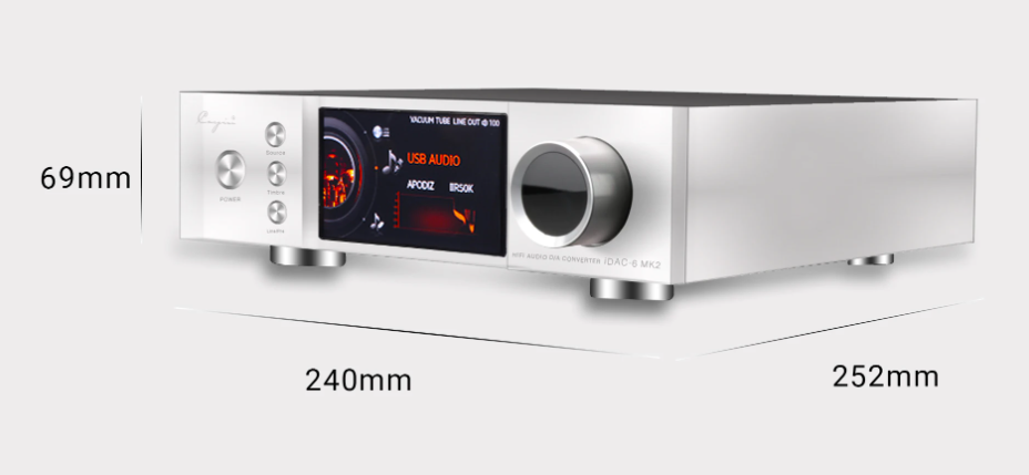 Cayin IDAC-6MK2 Digital to Analogue Converter with Dual Timbre Vaccuum Tube and Solid State