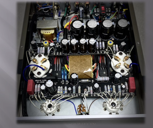 MinavaAudio 2A3 single ended Bluetooth electronic tube amplifier output power: 5W (pure Class A, 8 Ω load)