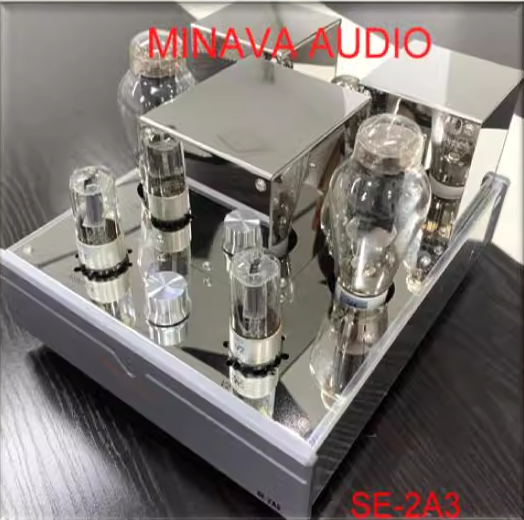 MinavaAudio 2A3 single ended Bluetooth electronic tube amplifier output power: 5W (pure Class A, 8 Ω load)