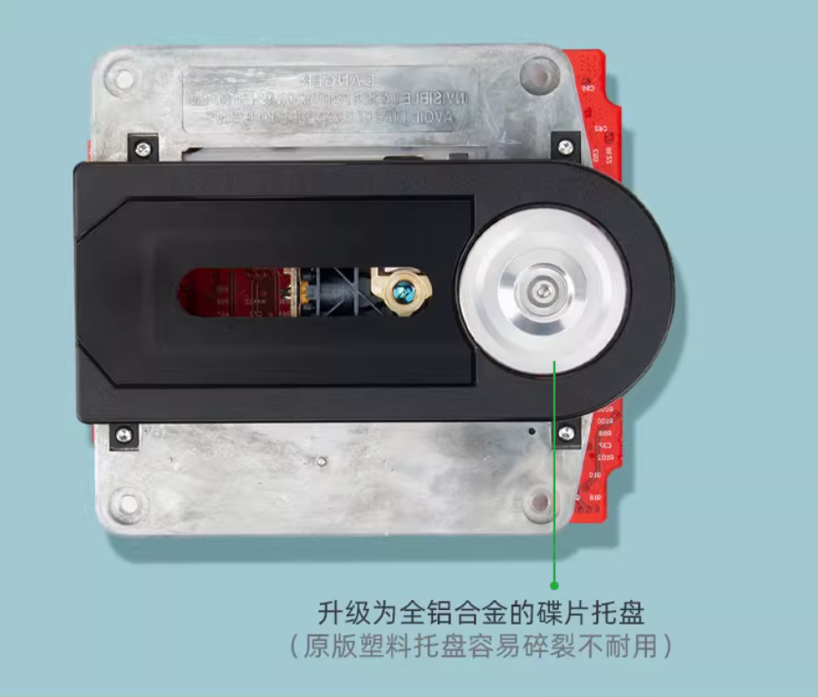 JAY'S AUDIO Black 230VAC CDT2-Pro CD Turntable OCXO Hi-End Low Noise CD Player I2S/HDMI-compatible Output