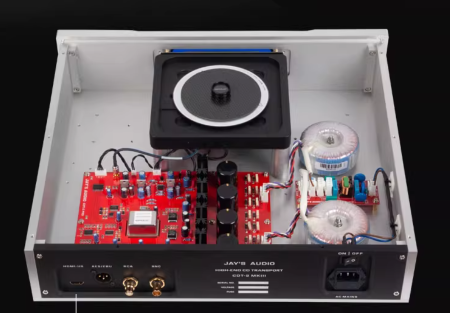 JAY'S AUDIO Black 230VAC CDT2-Pro CD Turntable OCXO Hi-End Low Noise CD Player I2S/HDMI-compatible Output