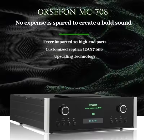 1:1 Clone Mcintosh MC708 CD Player Pure Bile Vacuum Tube 12AX7 HIFI PCM1794 Lossless Dual Decoding RCA/XLR Output