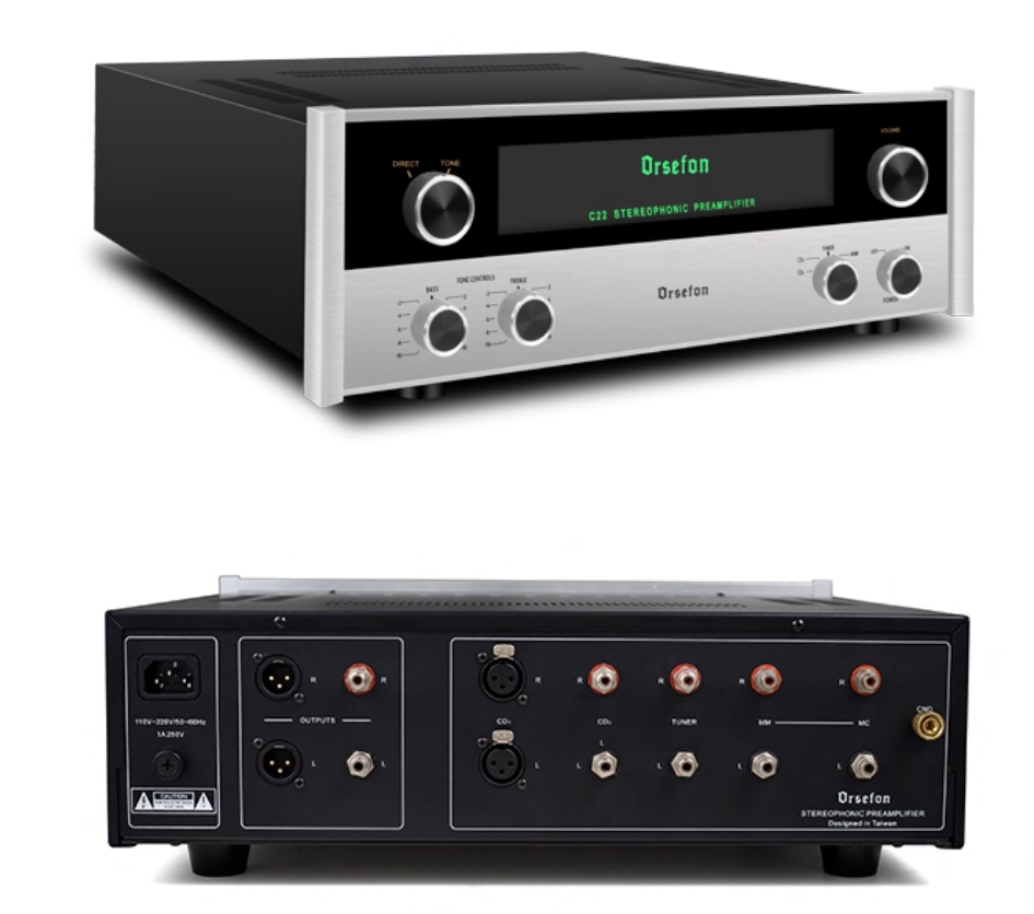 1:1 Copy McIntosh Line Classic C22 12AX7 12AT7 Vacuum Tube MC/MM Head Phono Preamp 2.0 Channel Pre-Amp Remote Control