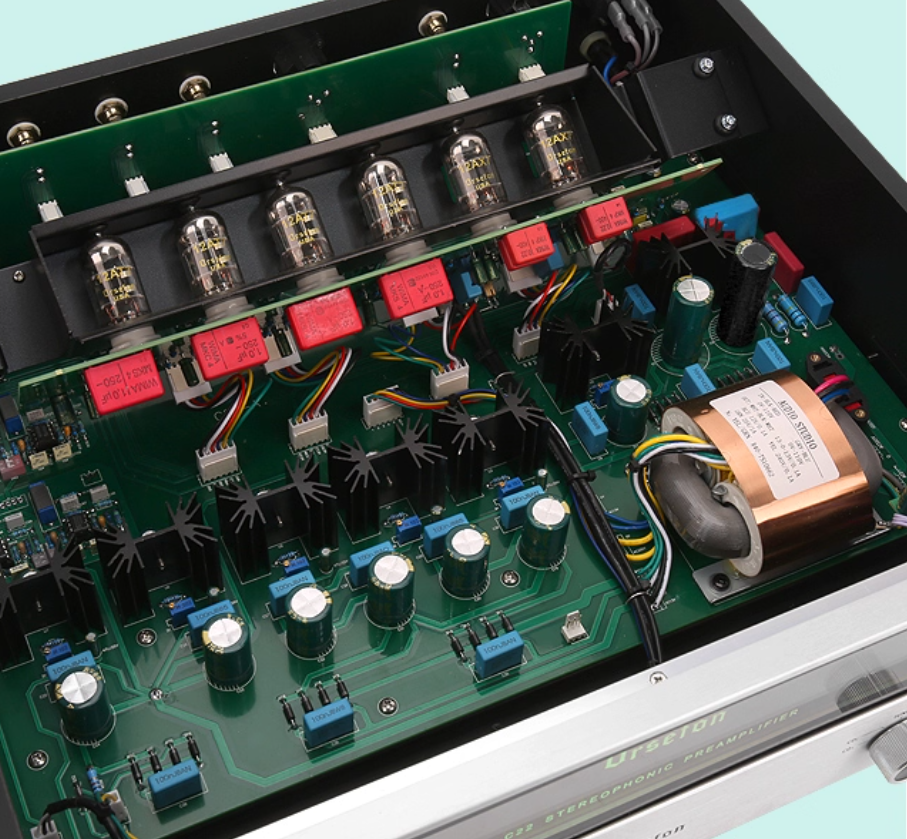 1:1 Copy McIntosh Line Classic C22 12AX7 12AT7 Vacuum Tube MC/MM Head Phono Preamp 2.0 Channel Pre-Amp Remote Control