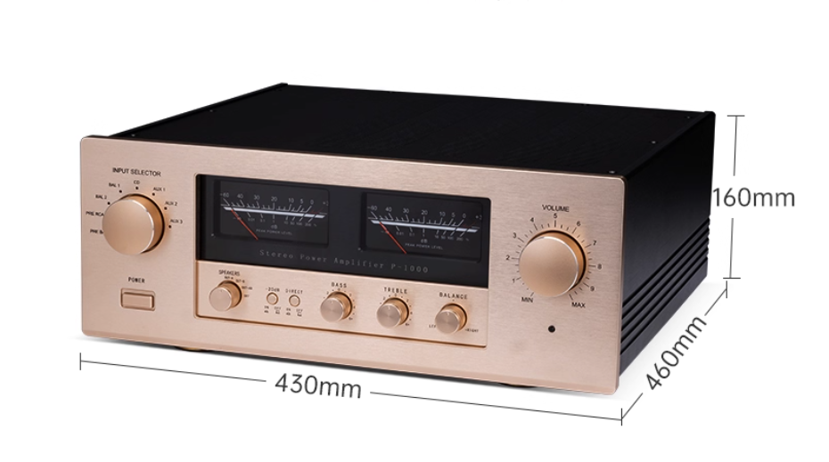 Reference Accuphase P1000 Class AB High-power Amplifier with Bass and Treble Adjustment,remote Control,HiFi Integrated Amplifier